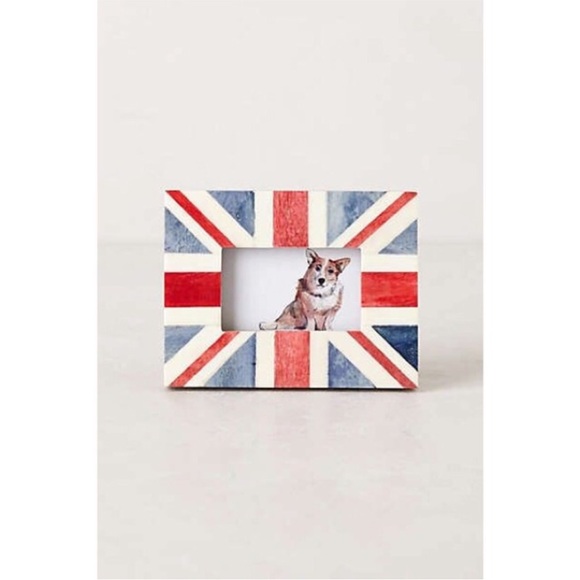 Anthropologie Other - Anthropologie Framed Corgi and Union Jack Flag